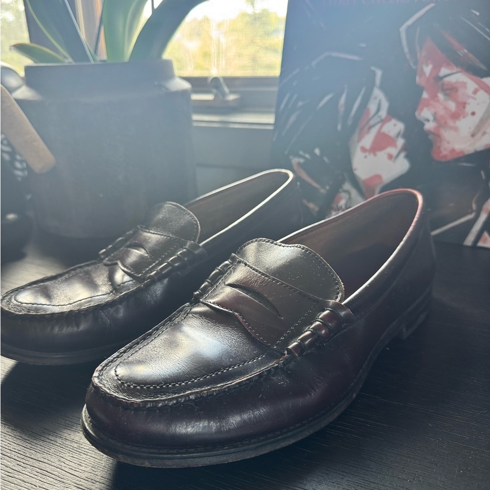 VINTAGE Oxblood leather Loafers